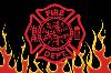 FIRE DEPARTMENT (Logo with red flames) 6