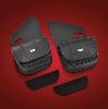BLACK CLASSIC DUAL POUCHES FOR HARLEY DAVIDSON FLH TOURING FAIRING 96-UP (HD90-102BC) 