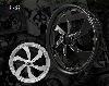 ELITE SERIES F-22 WHEEL PACKAGE WITH 3 ROTORS & TIRES MOUNTED AND BALANCED FOR M109R