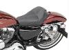 DOMINATOR SOLO - STITCHED - BLACK W/GRAY STITCHING FOR SPORTSTER 04-20