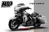 STREET GLIDE CVO 2014-UP COMPLETE BODY KIT SILVER / BLACK HONEYCOMB FADE