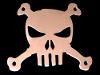 SKULL BACKREST COVER FOR THE HONDA DELUXE BACKREST VTX1800C