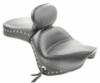 ONE PIECE STUDDED TOURING SEAT WITH DRIVER BACKREST FOR VN900 CLASSIC 06-UP/ CUSTOM 07-UP