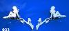 CHROME BILLET BIG LADY LUCK MIRRORS (PAIR)