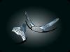 CHROME WIDOW WINDSHIELD TRIM WITH EMBLEM FOR CAN-AM SPYDER 08-UP