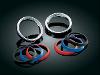 LARGE DELUXE GAUGE BEZELS (INCLUDES 3 COLORED RINGS) PAIR