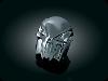 PAINTED BLACK CHROME SKULL HORN COVER (EACH)