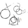 STAINLESS STEEL CABLE AND LINE KITS FOR PLUS 2 INCH HANDLEBARS (YAMAHA VSTAR 650 CLASSIC 98-UP)