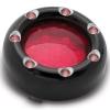 FIRE RING SINGLE FILAMENT LED KIT FOR FACTORY HARLEY TURN SIGNALS W/ LIGHT SOCKET FOR 1156 TYPE BULB (LENS ONLY) 