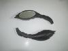 BLACK FLAME SET OF MIRRORS WITH ADJUSTABLE GLASS