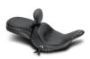 ONE PIECE WIDE TOURING STUDDED SEAT WITH DRIVER BACKREST FOR VAQUERO