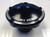 SLOT TRACK BLACK BILLET GAS CAP (NON- VENTED) FOR HARLEY 82-96