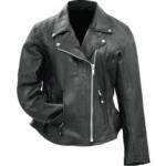 ROCKY MOUNTAIN HIDES SOLID GENUINE BUFFALO LEATHER LADIES JACKET