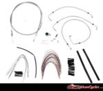 CABLE KIT FOR TOURING FLHR/C & FLTR/U/X (W/O ABS) 08-13 (STAINLESS STEEL)