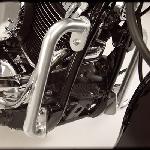 1 1/4 INCH 2 PIECE MINI CHROME HIGHWAY BARS FOR YAMAHA V-STAR 650 CUSTOM/ CLASSIC 98-08