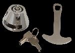 CHROME CNC BILLET HELMET LOCK