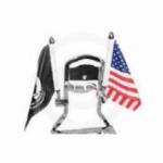 SQUARE SISSY BAR FLAG MOUNT (INCLUDES 6" X 9" AMERICAN FLAG)