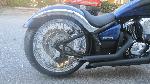 .240 TUBLESS CHROME SPOKE REAR WHEEL AND PULLEY FOR VN900