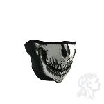 NEOPRENE HALF FACE MASK GLOW IN THE DARK SKULL FACE (TU509279) 