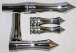 .CHROME FORWARD CONTOLS WITH FOLDING PEGS FOR ROAD STAR