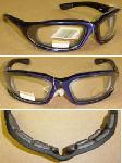 POLA TWO TONE / BLACK & BLUE W/ CLEAR LENS