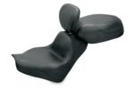 SPORT VINTAGE NO STUDS TWO PIECE SEAT WITH BACKREST FOR VTX1300C 04-09