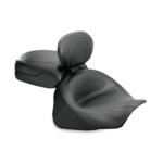 TWO-PIECE WIDE VINTAGE TOURING SEAT WITH DRIVER BACKREST FOR VULCAN 2000