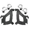 BULLET FAIRING BLACK TRIGGER-LOCK MOUNTING KITS FOR KAWASAKI 07-UP VN900 CUSTOM / YAMAHA XV650/1100 CUSTOM 98-09