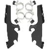 FATS / SLIM & BATWING FAIRING WINDSHIELD BLACK TRIGGER-LOCK MOUNT KIT FOR V-STAR 650/1100 CUSTOM / VN900 CUSTOM