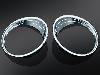 DRIVING LIGHT BEZELS FOR INDIAN CHIEFTAIN (PAIR)