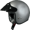 FX75 SILVER OPEN FACE 3/4 HELMET