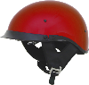 FX200 CANDY APPLE RED DUAL INNER LENS CLEAR AND SMOKE HALF HELMET