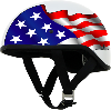 FX200 FREEDOM WHITE SLICK BEANIE-STYLE HALF HELMET