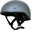 FX200 GUNMETAL METAL FLAKE SLICK BEANIE-STYLE HALF HELMET