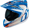 VARIANT RAIDEN BLUE RED WHITE FULL FACE HELMET