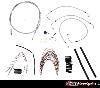CABLE KIT FOR TOURING FLHR/C & FLTR/U/X (W/O ABS) 08-13 (STAINLESS STEEL)