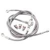 STAINLESS STEEL FINISH 3 BRAKE LINE KIT FOR SUZUKI M109 BOULEVARD N/Z '14-UP