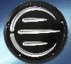 BLACK DERBY COVER FOR HARLEY DAVIDSON EVO1340 BIKES 99-UP TWIN CAM DYNA MODELS 06-UP & TOURING AND SOFTAIL MODELS 07-UP