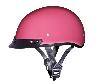 D.O.T. DAYTONA SKULL CAP W VISOR-GLOSS PINK