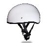 D.O.T. DAYTONA SKULL CAP W/O VISOR- HI-GLOSS WHITE