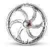 CHROME CYCLONE FRONT WHEEL PACKAGE FOR TOURING MODELS (21