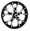 LARGO PRECISION CAST 3D WHEEL FOR 88-22 TOURING MODELS (21 x 3.5) BLACK CUT