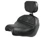 MIDRIDER SEAT WITH DRIVER BACKREST FOR VTX 1300C MODEL (PLAIN OR STUDDED)