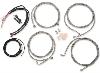 APE HANGER STAINLESS BRAIDED CABLE KITS FOR 2017 CVO TOURING MODELS W/ABS