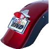 LED RUN-TURN-BRAKE TAILLIGHT WITH LICENSE PLATE FRAME ((CHROME OR BLACK))