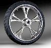SIEGE (ONE-PIECE FORGED WHEEL) FOR 2000-2018 TOURING MODELS - ((CHROME))