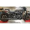 2 INTO 1 FAT CAT STRAIGHT BACK BLACK EXHAUST FOR SOFTAIL M8 18-UP