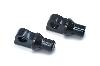 MALE FOOTPEG ADAPTER MOUNTS BLACK (PR)