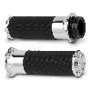 BEVELED FUSION GRIPS - CHROME