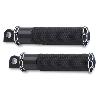 BEVELED FUSION FOOTPEGS - BLACK